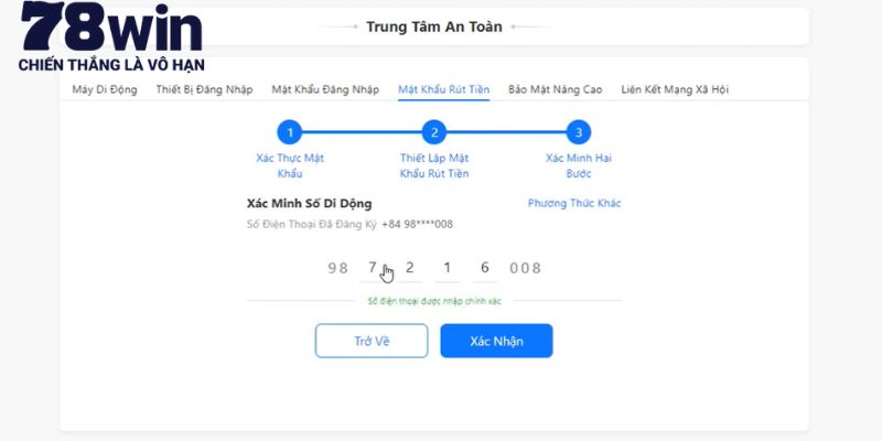 Các điều khoản cần đáp ứng để tạo giao dịch